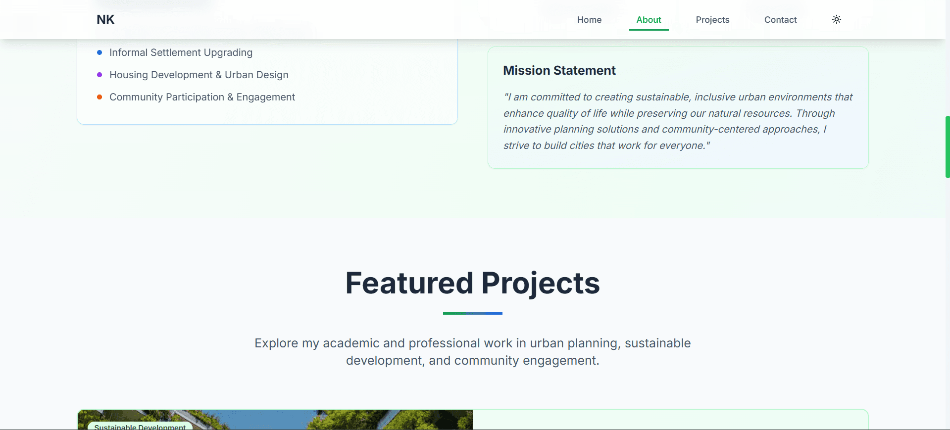 Urban Planner Portfolio screenshot 3